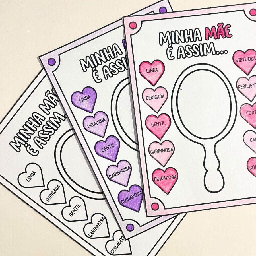 Atividade - Espelho Minha Mãe é Assim - Dia das Mães - Pedagogia de Ideias Atividade - Espelho Minha Mãe é Assim - Dia das Mães