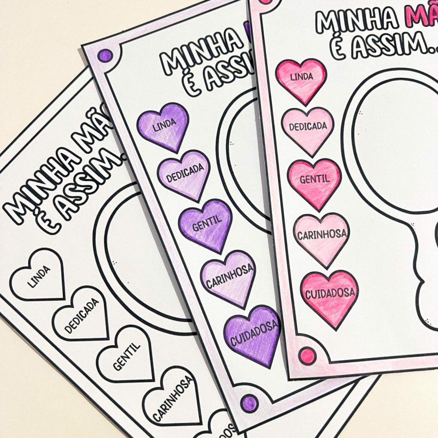 Atividade - Espelho Minha Mãe é Assim - Dia das Mães - Pedagogia de Ideias Atividade - Espelho Minha Mãe é Assim - Dia das Mães