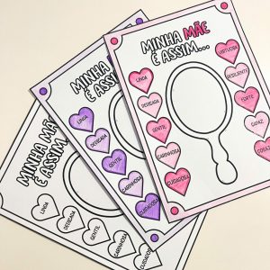 Atividade - Espelho Minha Mãe é Assim - Dia das Mães - Pedagogia de Ideias Atividade - Espelho Minha Mãe é Assim - Dia das Mães