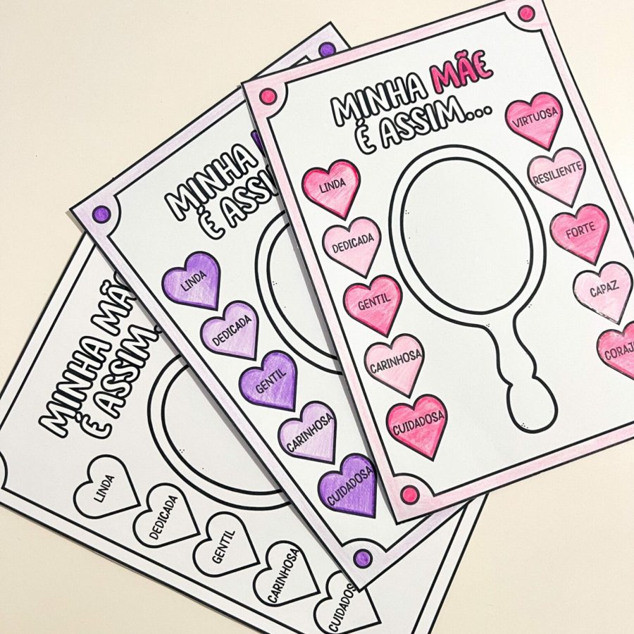 Atividade - Espelho Minha Mãe é Assim - Dia das Mães - Pedagogia de Ideias Atividade - Espelho Minha Mãe é Assim - Dia das Mães