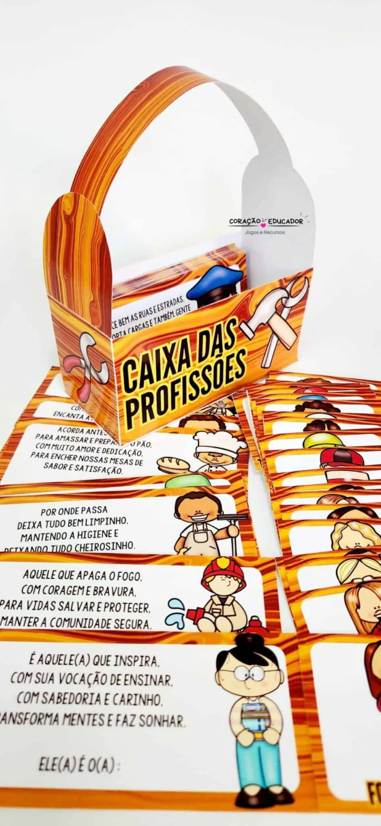 Caixa das Profissões com 92 Cartões — foto 1