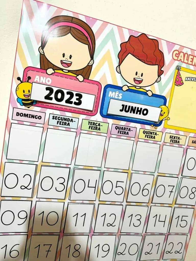 Calendário de Parede Interativo com Peças Móveis — foto 7