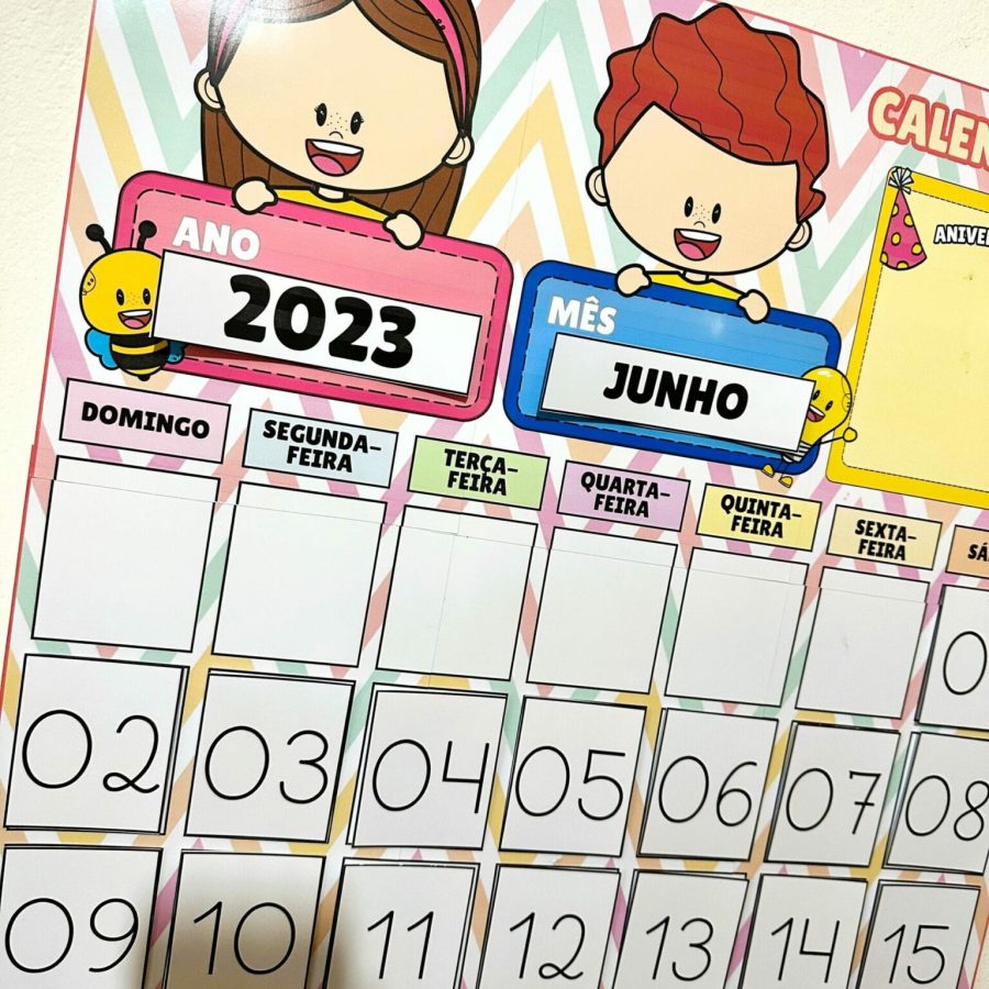 Calendário de Parede Interativo - Apoio Visual - Pedagogia de Ideias Calendário de Parede Interativo - Apoio Visual