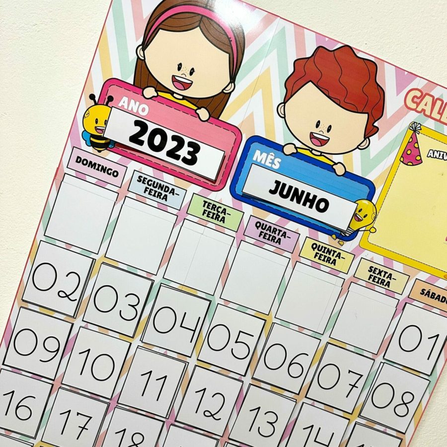 Calendário de Parede Interativo - Apoio Visual - Pedagogia de Ideias Calendário de Parede Interativo - Apoio Visual