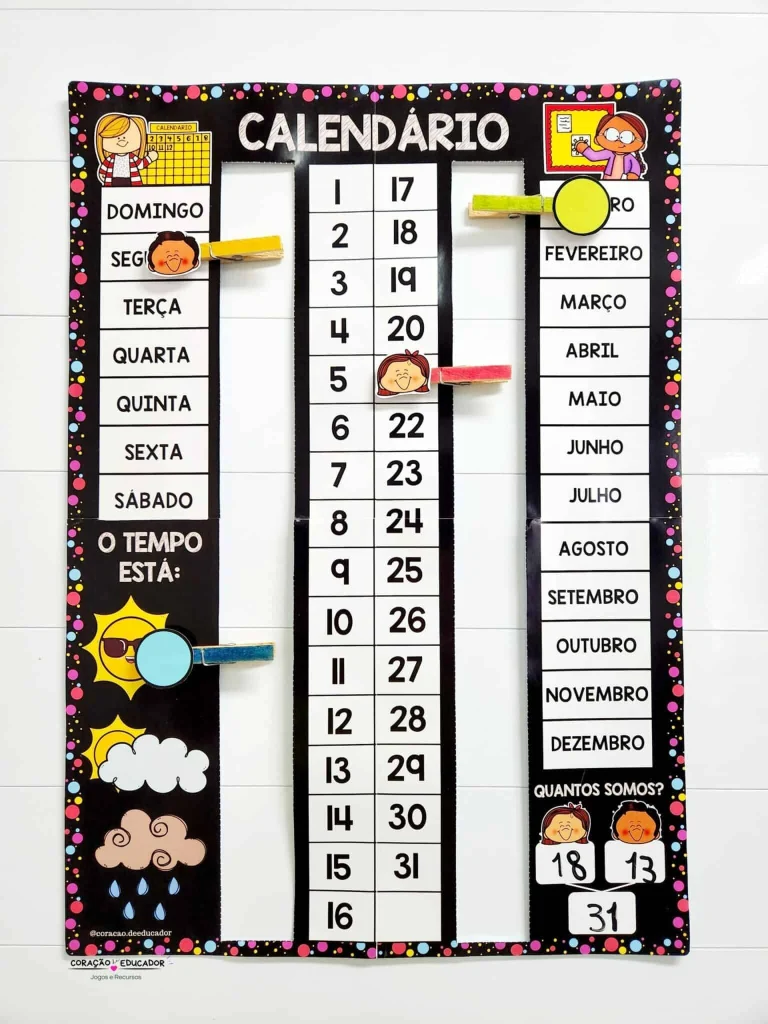 Calendário Interativo Cores com Clima e Estações — foto 2
