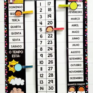 Calendário de Parede Interativo - Cores