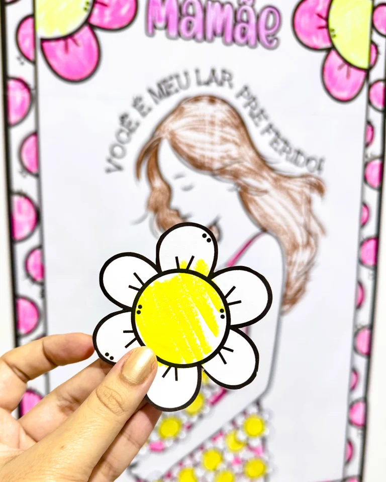 Cartaz Colaborativo para Colorir Dia das Mães — foto 4