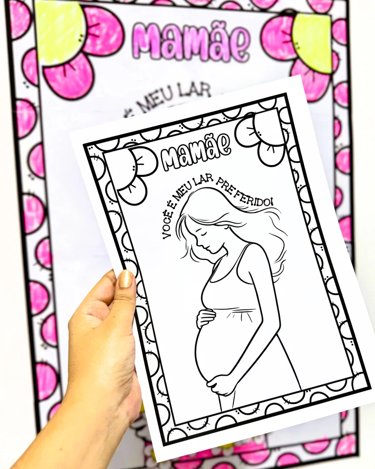 Cartaz Colaborativo para Colorir Dia das Mães — foto 2