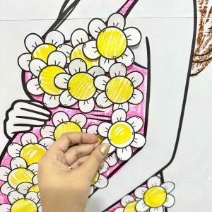Cartaz Colaborativo Para Colorir - Dia das Mães - Dia das Mães