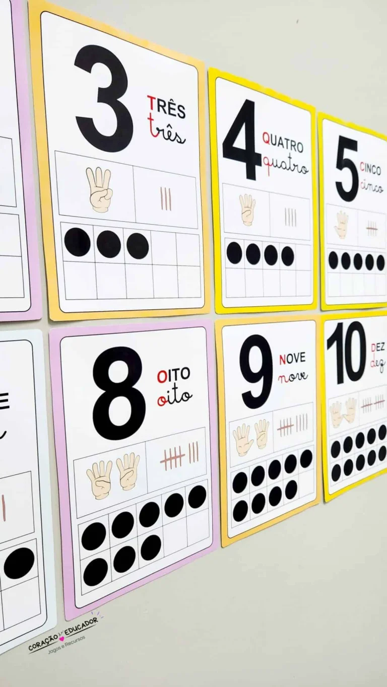 Cartaz Numerais de 0 a 20 Coloridos — foto 4