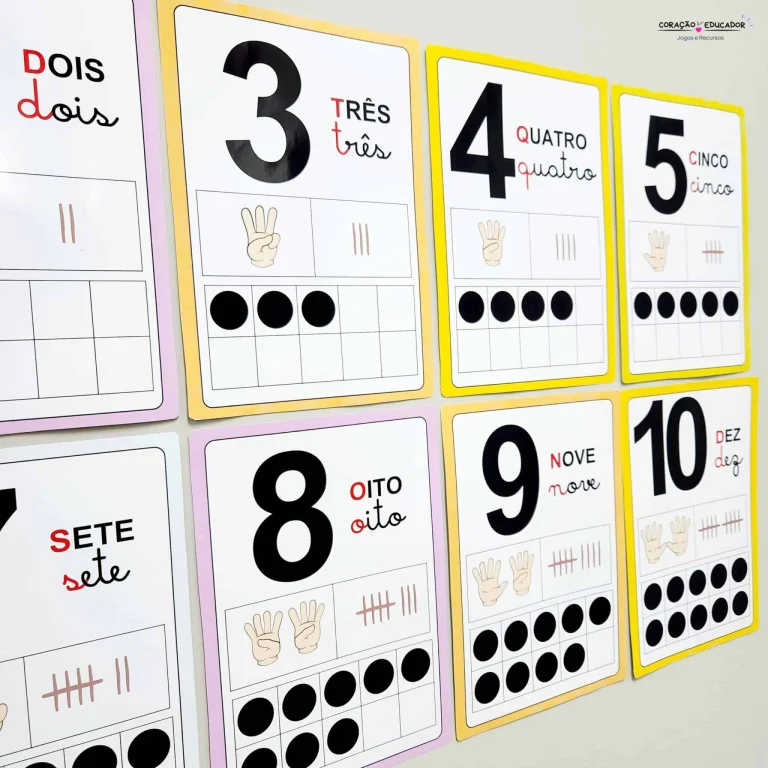 Cartaz Numerais de 0 a 20 Coloridos — foto 3