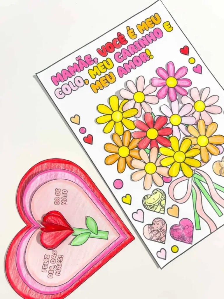 Cartões para Colorir Dia das Mães — foto 3