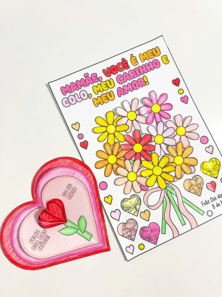Cartões para Colorir Dia das Mães — foto 4