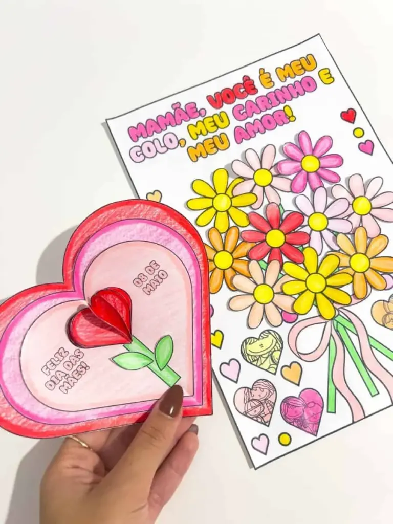 Cartões para Colorir Dia das Mães — foto 1