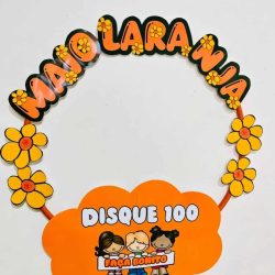 Decoração Bambolê - Maio Laranja - Decoração Escolar