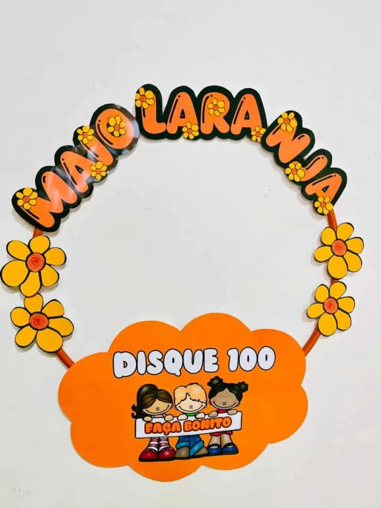 Decoração de Bambolê Maio Laranja — foto 4