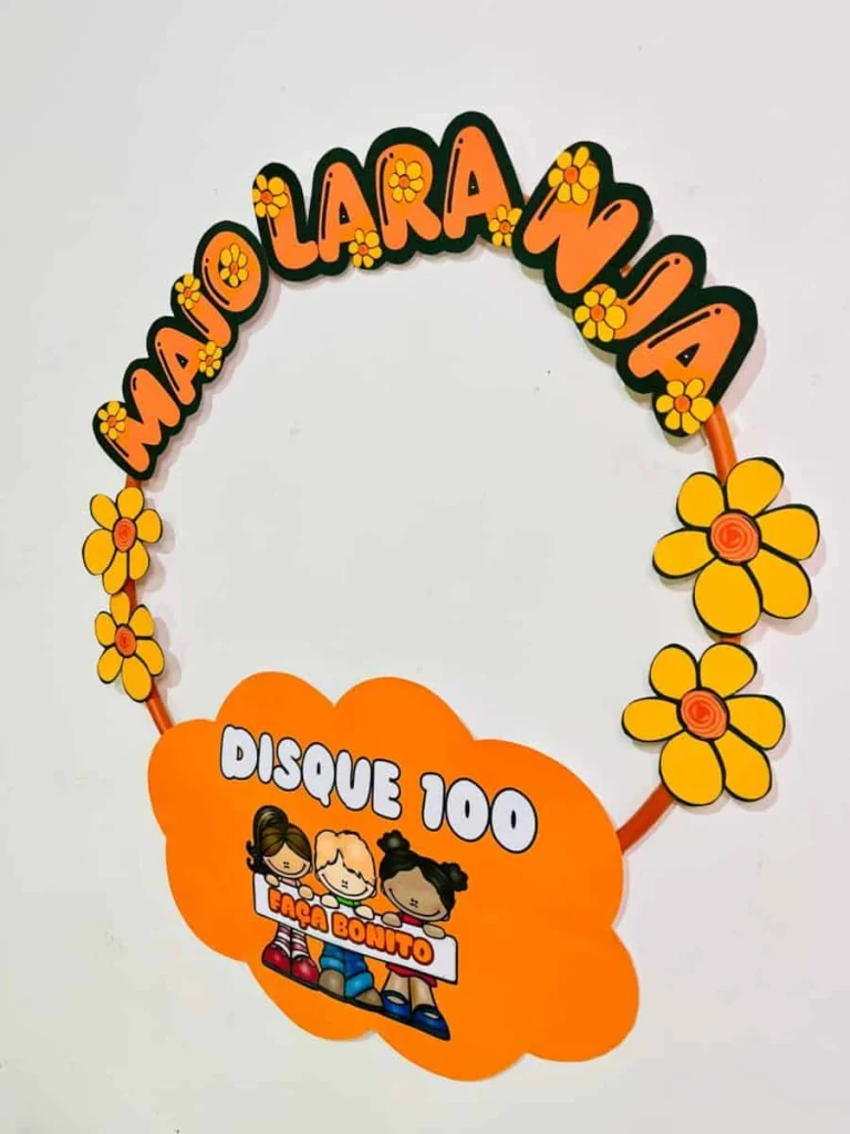 Decoração de Bambolê Maio Laranja — foto 5