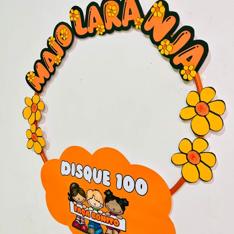 Decoração Bambolê - Maio Laranja - Maio Laranja - Pedagogia de Ideias Decoração Bambolê - Maio Laranja - Maio Laranja
