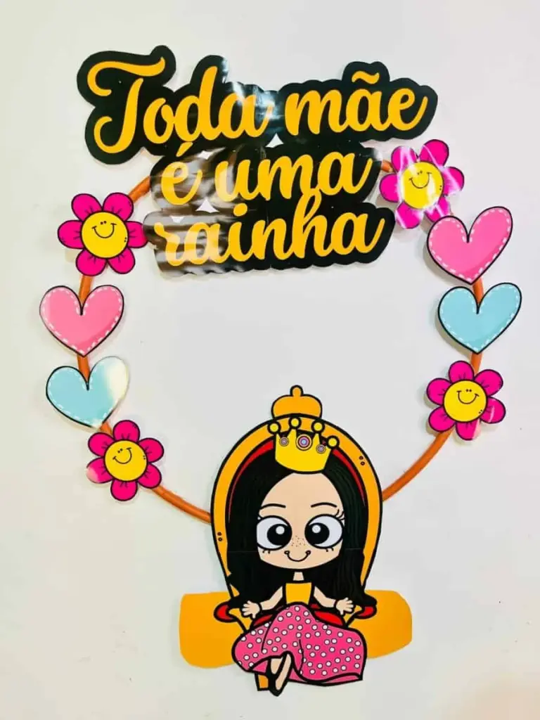 Decoração Bambolê Toda Mãe é uma Rainha — foto 5