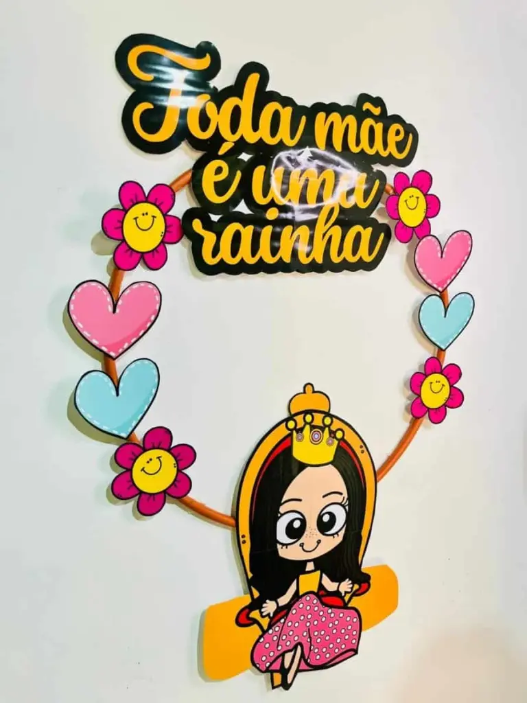 Decoração Bambolê Toda Mãe é uma Rainha — foto 4