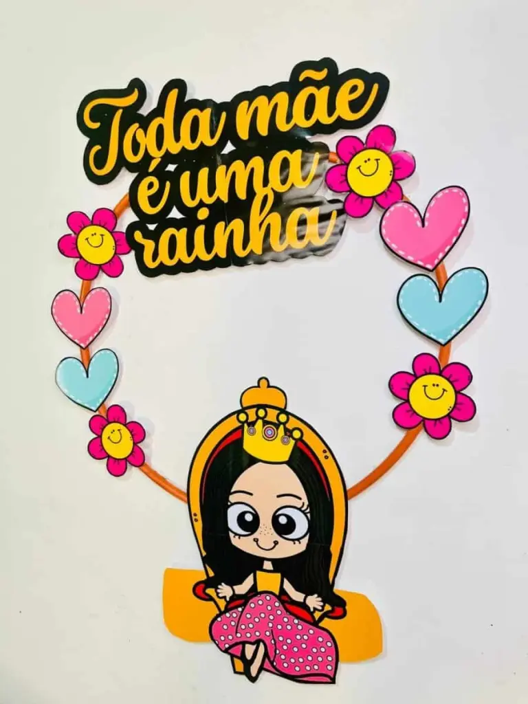 Decoração Bambolê Toda Mãe é uma Rainha — foto 3