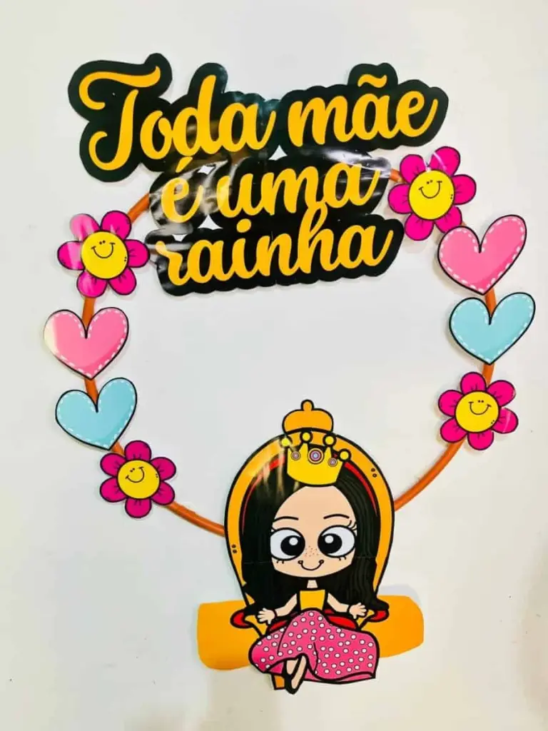Decoração Bambolê Toda Mãe é uma Rainha — foto 2