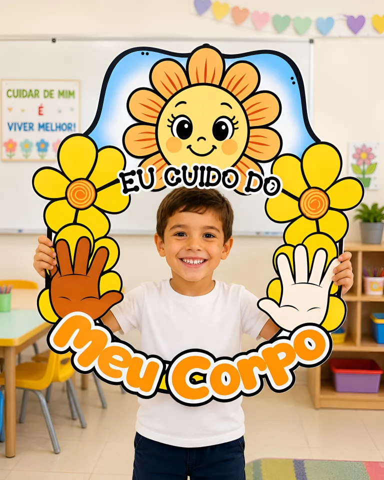 Decoração para Bambolê Eu Cuido do Meu Corpo — foto 3
