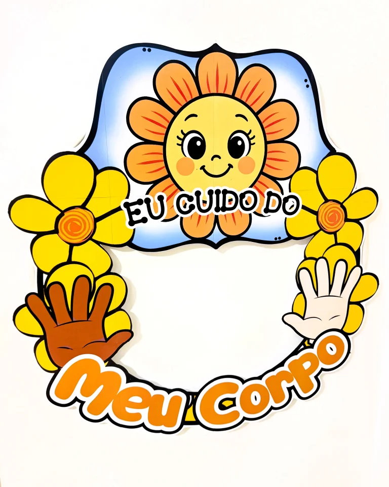Decoração para Bambolê Eu Cuido do Meu Corpo — foto 4