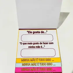 Cartões de atividades para o Dia das Mães com frases sobre amor materno.
