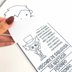 Ilustração de personagem infantil do Sítio do Pica Pau Amarelo.