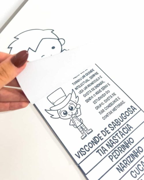 Flipbook Personagens do Sítio do Pica Pau Amarelo - Dia Nacional do Livro Infantil