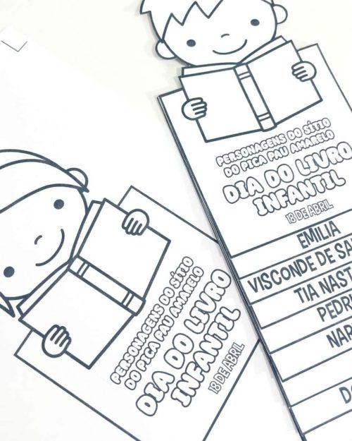 Flipbook Personagens do Sítio do Pica Pau Amarelo - Dia Nacional do Livro Infantil