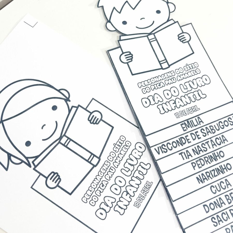 Flipbook Personagens do Sítio do Pica Pau Amarelo - Dia Nacional do Livro Infantil