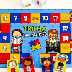 Jogo de tabuleiro para promover inclusão e diversidade na educação.