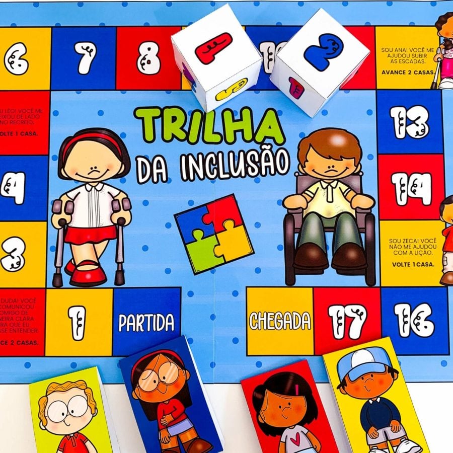 Jogo Trilha da Inclusão - Inclusão e Diversidade - Pedagogia de Ideias Jogo Trilha da Inclusão - Inclusão e Diversidade