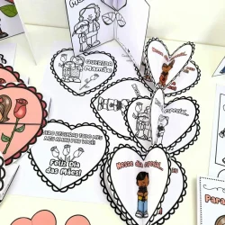 Cartões de Dia das Mães para colorir com mensagens especiais.