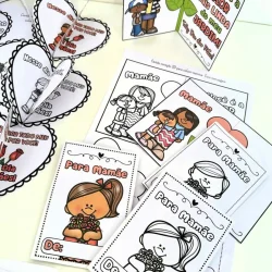 Cartões de Dia das Mães para colorir e montar com mensagens especiais.