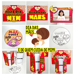 Kit Dias das Mães - De quem Cuida de Mim - Dia das Mães - Pedagogia de Ideias Kit Dias das Mães - De quem Cuida de Mim - Dia das Mães