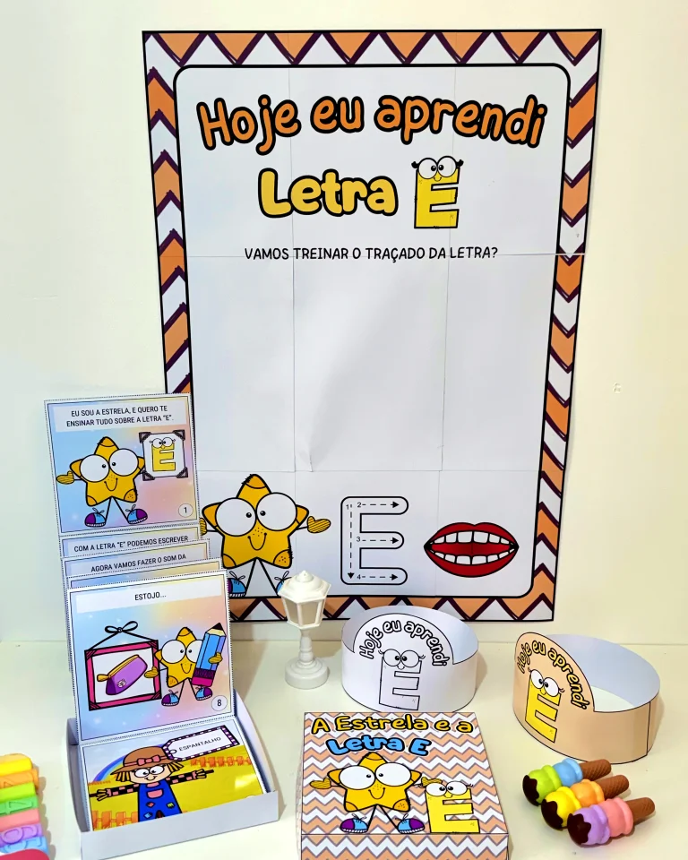 Kit História na Caixa e Cartaz Letra E — foto 4