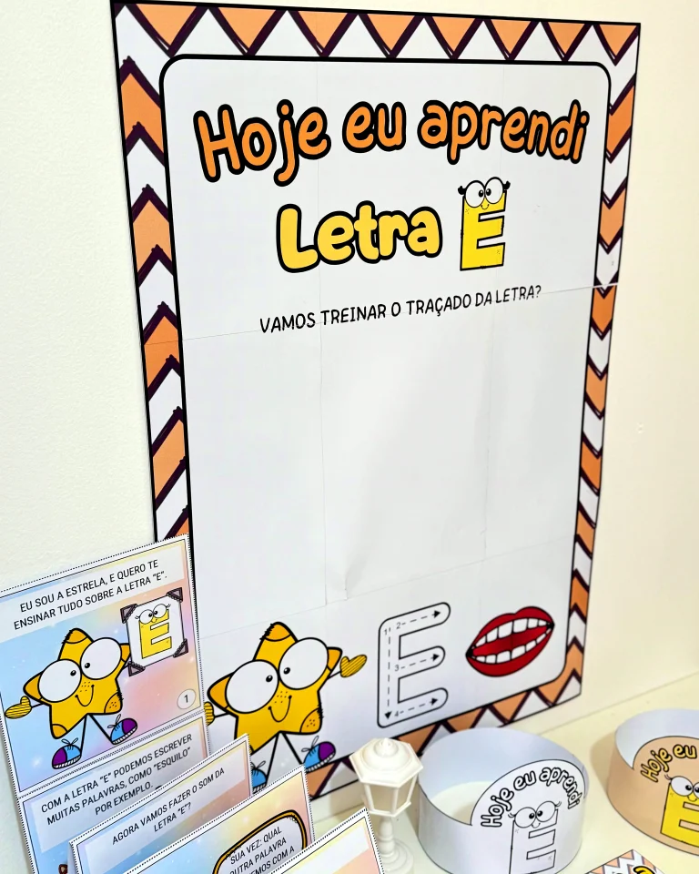 Kit História na Caixa e Cartaz Letra E — foto 8