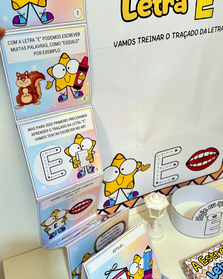 Kit História na Caixa e Cartaz Letra E — foto 11