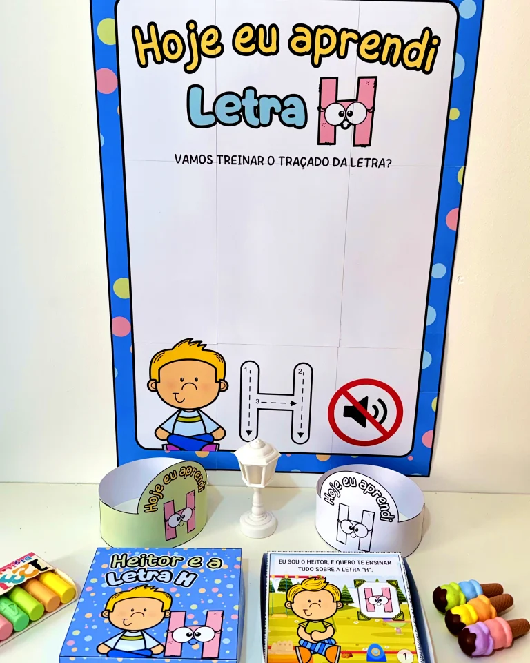 Kit História na Caixa e Cartaz Letra H — foto 2