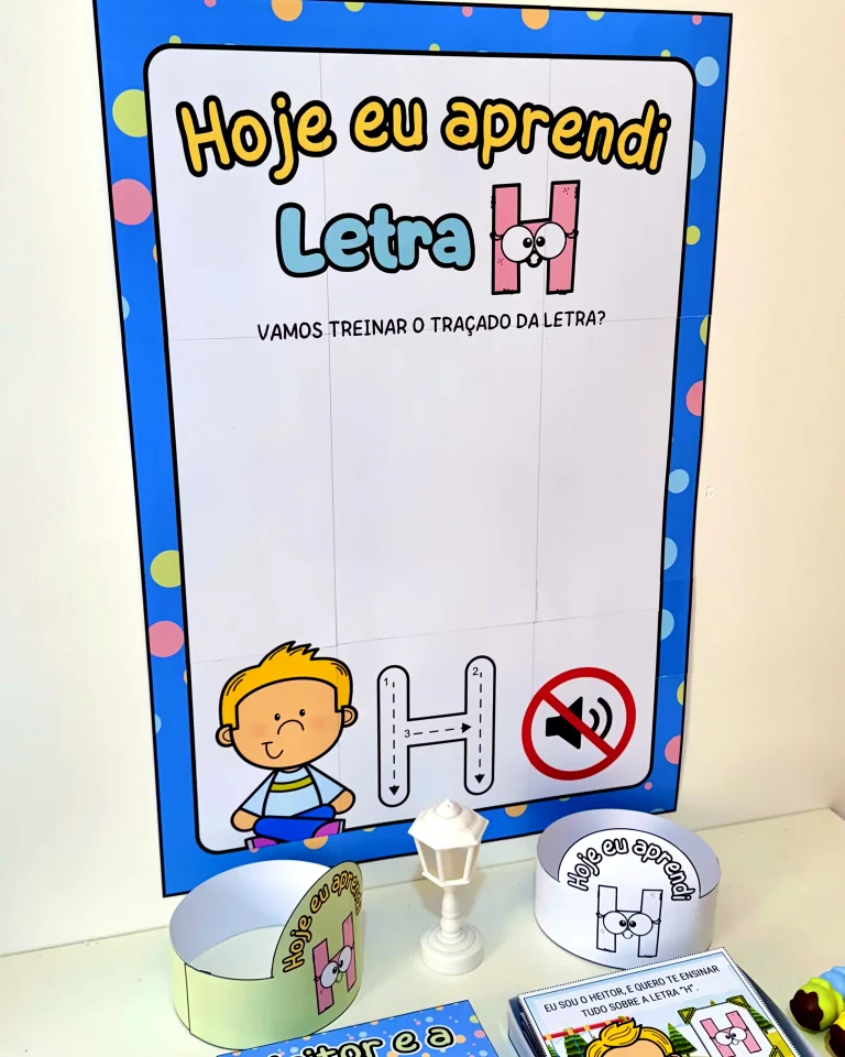 Kit História na Caixa e Cartaz Letra H — foto 3