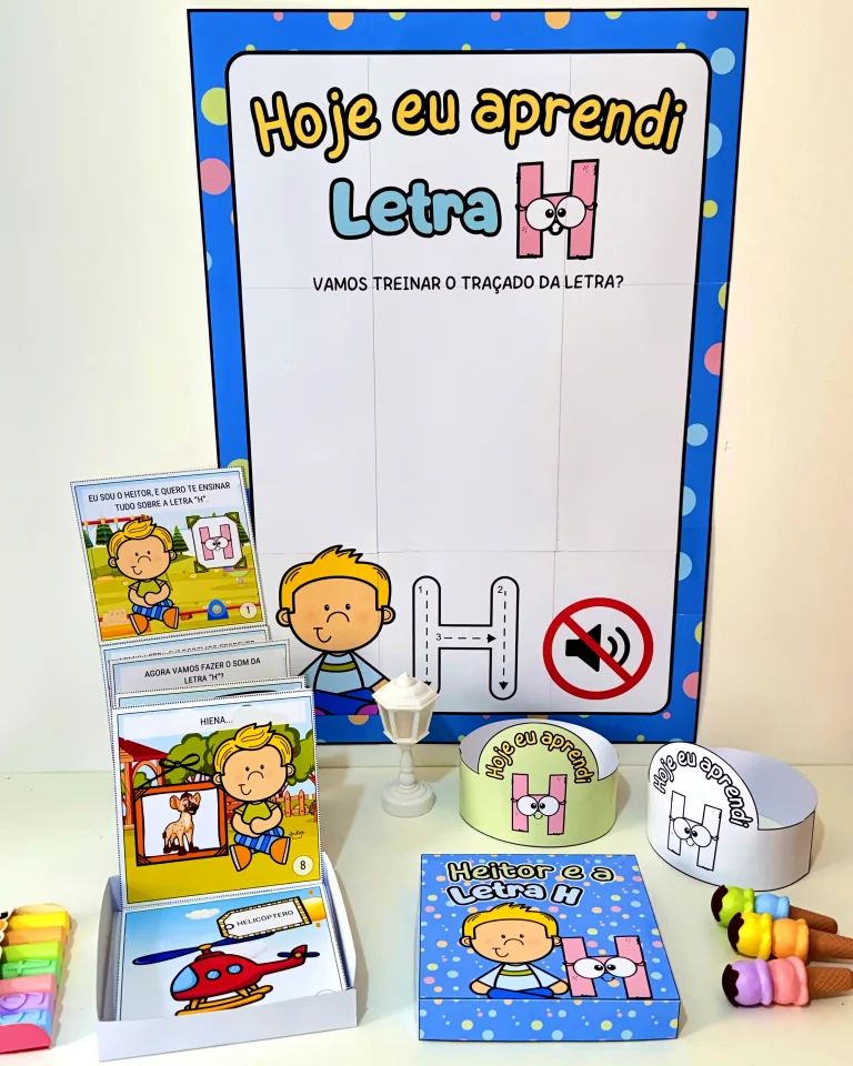 Kit História na Caixa e Cartaz Letra H — foto 4