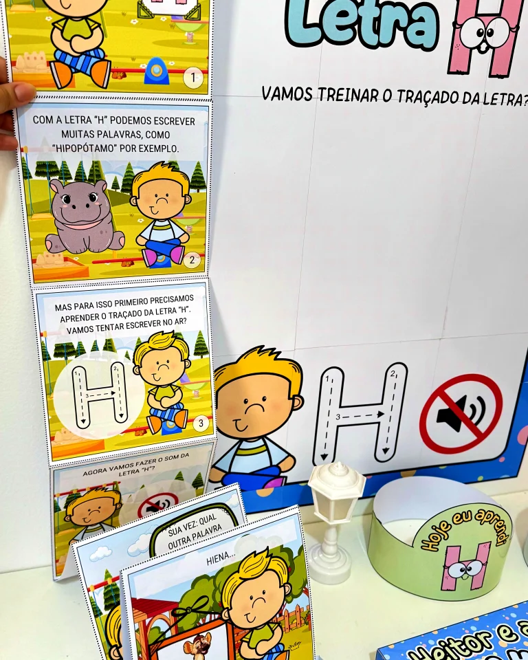 Kit História na Caixa e Cartaz Letra H — foto 11