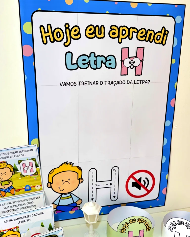 Kit História na Caixa e Cartaz Letra H — foto 13