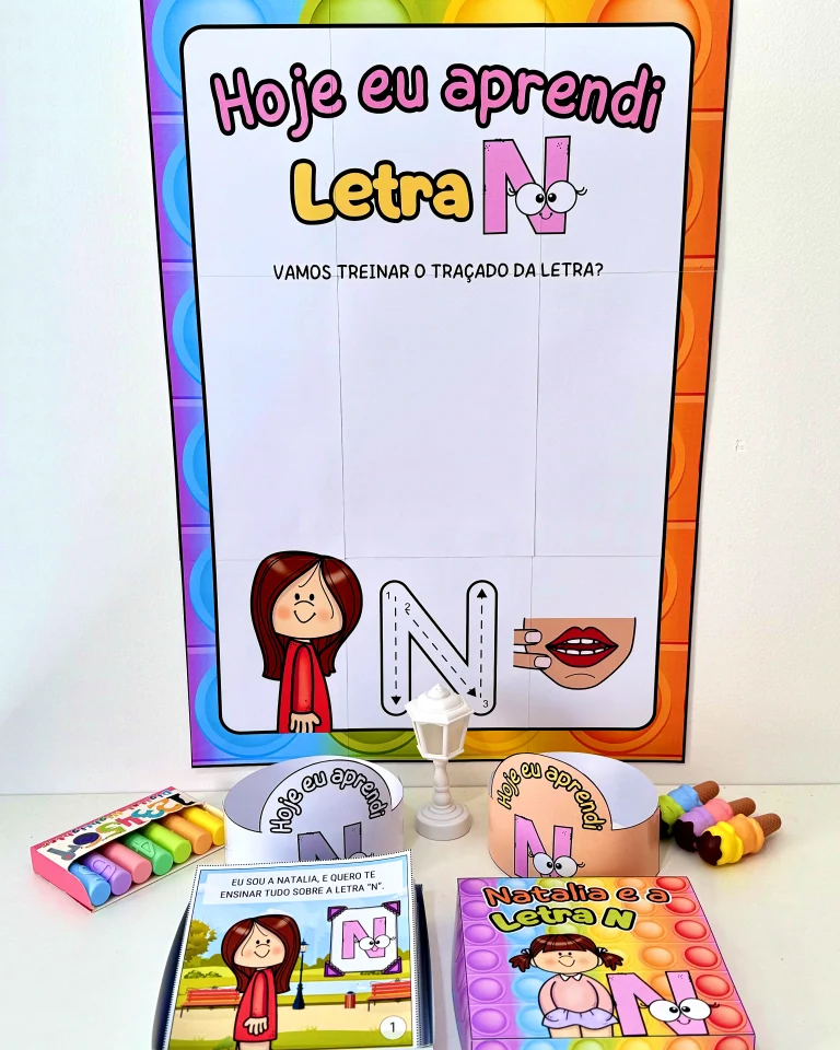 Kit História na Caixa e Cartaz Letra N — foto 2
