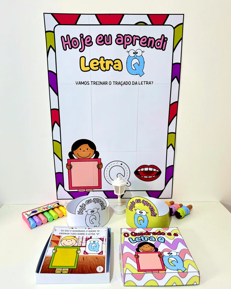 Kit História na Caixa e Cartaz Letra Q — foto 2