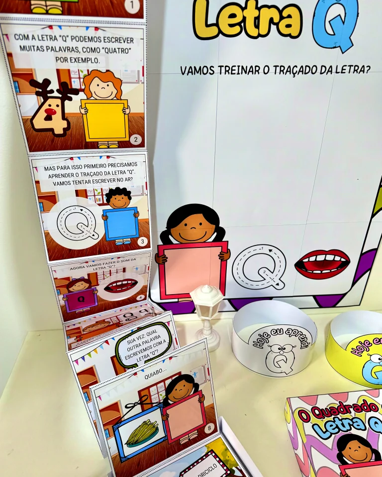 Kit História na Caixa e Cartaz Letra Q — foto 11