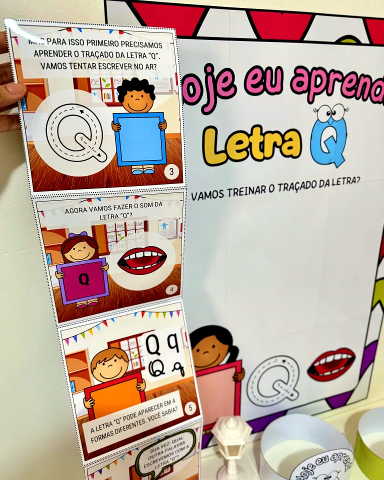 Kit História na Caixa e Cartaz Letra Q — foto 12